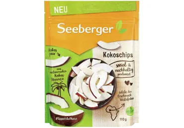 Kokosų traškučiai SEEBERGER, 110 g