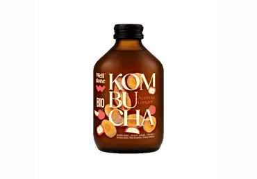Kombuča WELL DONE acerolos ir imbiero skonio, 330 ml