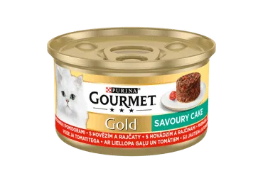 Kons. visavertis kačių ėdalas GOURMET GOLD SAVOURY su jaut., 85 g