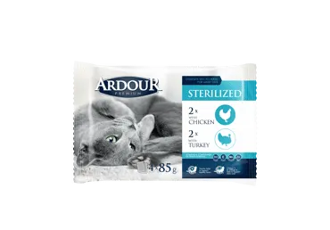 Konservuotas kačių ėdalas ARDOUR su vištiena ir kalakutiena, 340 g