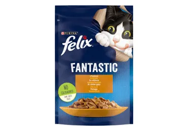 Konservuotas kačių ėdalas FELIX su vištiena, 85 g