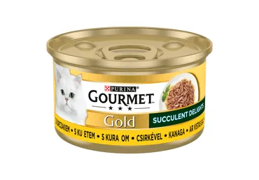 Konservuotas kačių ėdalas GOURMET Gold vištiena paštetas, 85 g