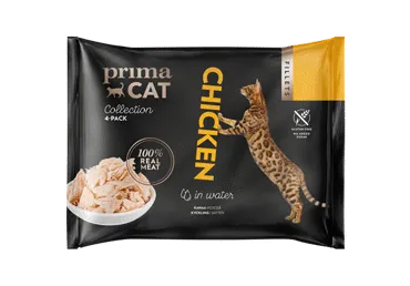 Konservuotas kačių ėdalas PRIMACAT (vištienos filė), 200 g