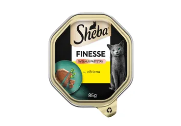 Konservuotas kačių ėdalas su vištiena SHEBA, 85 g