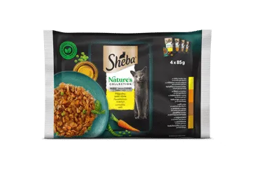 Konservuotas kačių ėdalas SHEBA NATURE'S su paukštiena, 340 g