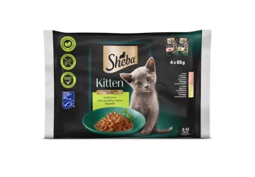 Konservuotas kačiukų ėdalas SHEBA KITTEN padaže, 340 g