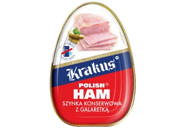 Konservuotas kiaulienos kumpis KRAKUS PREMIUM, 455 g