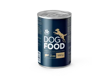 Konservuotas šunų ėdalas su kepenimis HAPPY TAILS, 1.25 kg