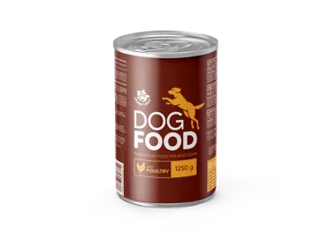 Konservuotas šunų ėdalas su paukštiena HAPPY TAILS, 1250 g
