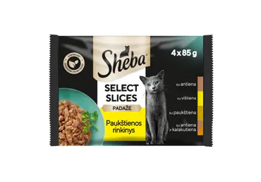 Konservuotas visavertis kačių ėdalas SHEBA DUETT, 340 g