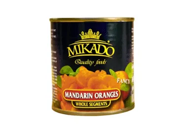 Konservuoti mandarinai MIKADO, silpname sirupe, 312 g/ 175 g