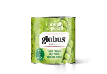 Konservuoti žalieji žirneliai GLOBUS, 400 g