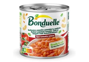 Konservuotos baltosios pupelės BONDUELLE pomidorų padaže, 430 g