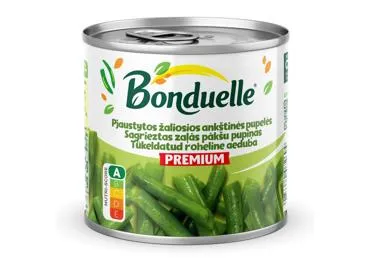 Konservuotos pjaustytos žal. ankštinės pupelės BONDUELLE, 400 g