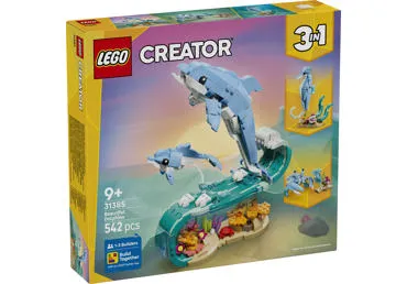 Konstruktorius LEGO Jūrų Gyvūnai: Delfinai 31385