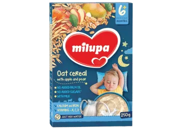 Košė MILUPA, pieno, avižų, obuolių, kriaušių, 6+ mėn., 250 g, 250 g