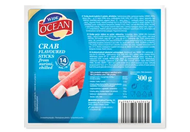 Krabų lazdelės iš surimio WIDE OCEAN, 300 g