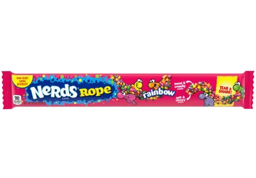 Kramtomasis saldainis NERDS ROPE RAINBOW, 26 g