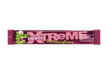 Kramtomieji saldainiai CHEWITS EXTREME CHERRY, 34 g