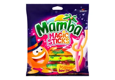 Kramtomieji saldainiai MAMBA MAGIC STICKS, 140 g