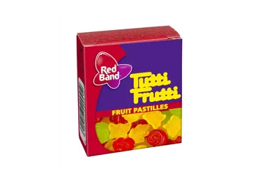 Košļājamās konfektes TUTTI FRUTTI 15g