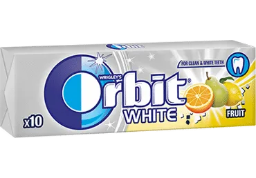Kramtomoji guma ORBIT WHITE FRUIT, 14 g