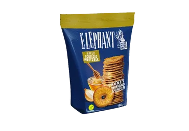Krekeri ar medu, sinepju un sīpolu garšvielām ELEPHANT 70g