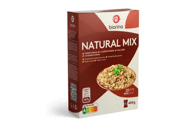 Kruopų mišinys BIORINA (grikiai ir kt. grūdai), 400 g