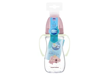 Kūdikių buteliukas CANPOL EASYSTART, rožinis, 300 ml, 1 vnt.