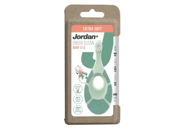 Kūdikių dantų šepetėlis JORDAN (0-2 m.), ypač minkštas, 1 vnt.