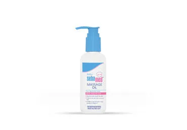 Kūdikių raminamasis masažo aliejus (su dozatoriumi) SEBAMED BABY, 150 ml