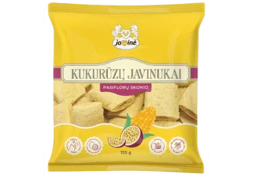 Kukurūzų javinukai, pasiflorų skonio, 120 g