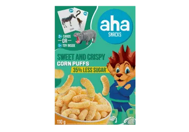 Kukurūzas nūjiņas ar samazinātu cukuru AHA 110g