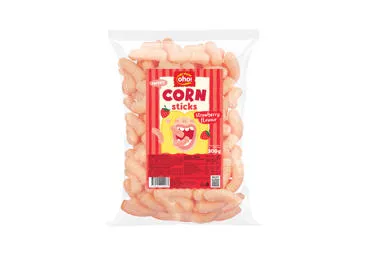 Kukurūzų lazdelės OHO, braškių skonio, 300 g