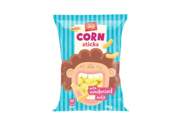 Kukurūzų lazdelės OHO su sutirštintu pienu, 170 g