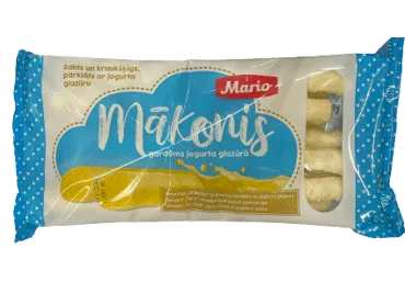 Kukurūzas nūjiņas Mākonis MARIO jogurta glazūrā 160g
