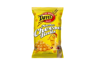 Kukurūzų traškučiai TAFFEL NACHO CHEESE BALLS, sūrio skonio, 60 g