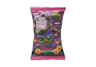 Kukurūzų užkandis MUNCHIZ NINJA TURTLES, picos skonio, 40 g