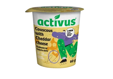 Kuskusas su čederio sūriu ACTIVUS, 60 g