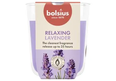 Kvapni žvakė stiklinėje BOLSIUS LAVANDER, 80/73mm