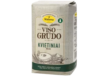 Kvietiniai visų grūdo dalių miltai MALSENA, 1.75 kg