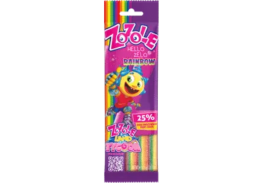 Labai rūgštūs guminukai ZOZOLE RAINBOW, vaisių skonio, 75 g
