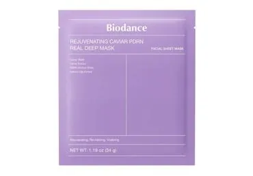 Lakštinė veido kaukė Rejuvenating Caviar PDRN Real Deep mask