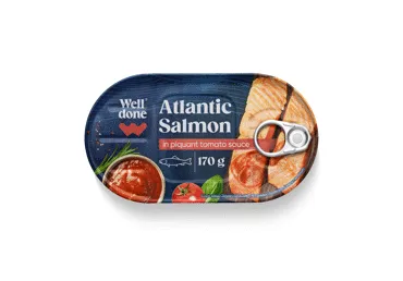 Laša fileja tomātu mērcē WELL DONE 170g