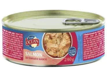 Lašišos pomidorų padaže WIDE OCEAN, 240 g
