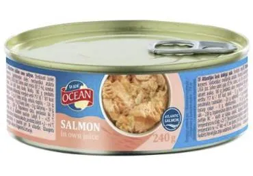 Laša gabaliņi savā sulā WIDE OCEAN 240g