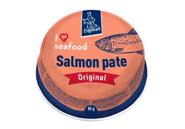 Lašišų paštetas ZIGMAS I LOVE SEAFOOD, 85 g