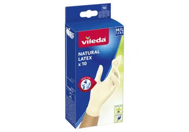 Lateksinės pirštinės VILEDA, 10 vnt, dydis M/L, 10 vnt.