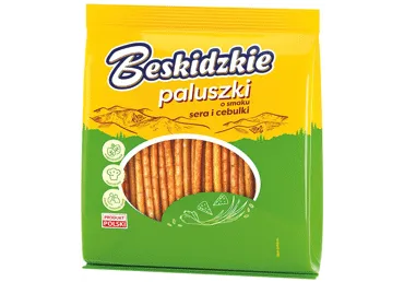 Lazdelės AKSAM BESKIDZKIE, sūrio ir svogūnų skonio, 180 g