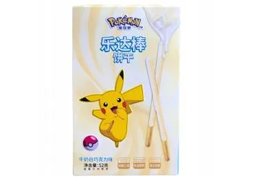Lazdelės su baltojo šokolado glaistu LEDA POKEMON, 52 g
